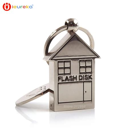 metal house shaped flash drive